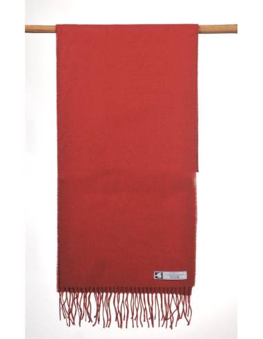 Baby alpaca wool red scarf