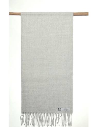 Baby alpaca wool light grey scarves