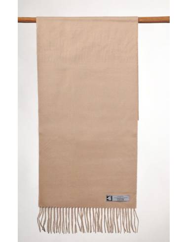 Baby alpaca wool light beige scarves
