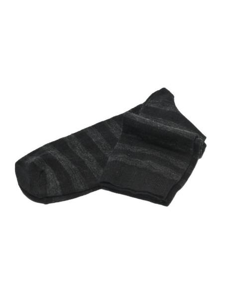 Chaussettes en laine mérinos rayées homme