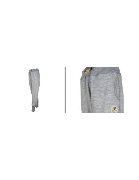 Pantalon Jogging sport femme pure laine mérinos gris 