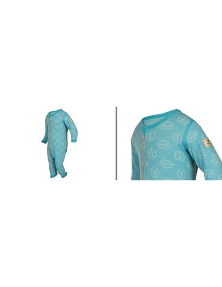 childrens' Shirt striped in  Wool and Silk long sleeves