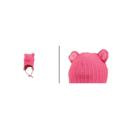 Bonnet bébé laine mérinos rose ou bleu