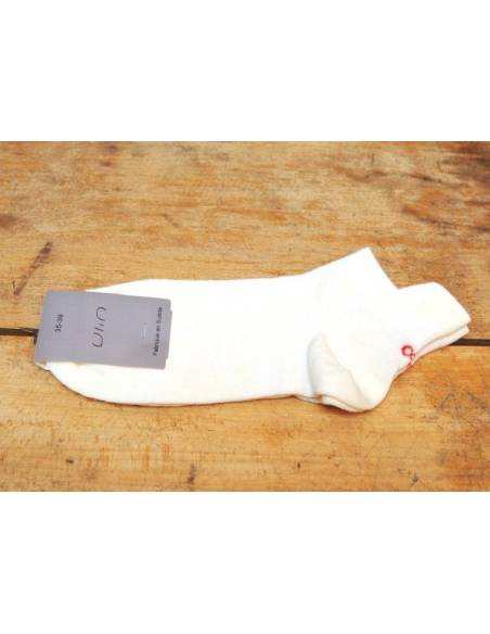 Socquettes ville femme écrue laine