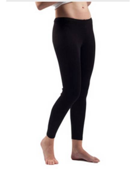 Damen schwarz, cremefarbener wolle und seide Leggings, Spitze