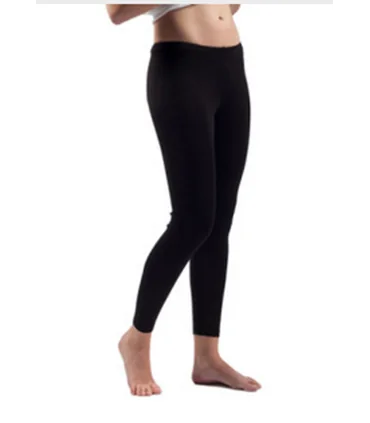 Woman black, off-white Wool and Silk leggings, lace