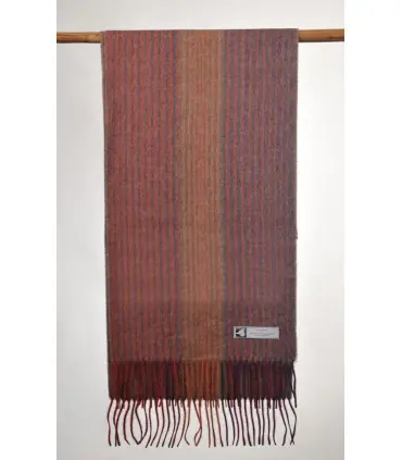 Baby alpaca scarves striped pink red