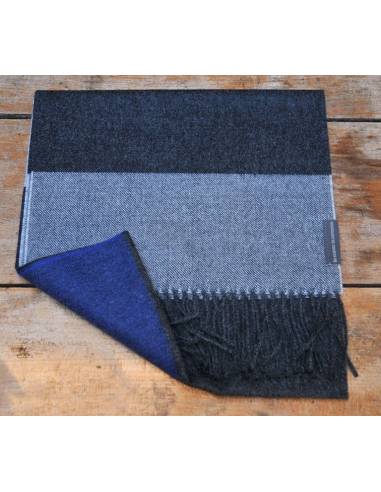 Echarpes laine baby ALPAGA gris bleu 091