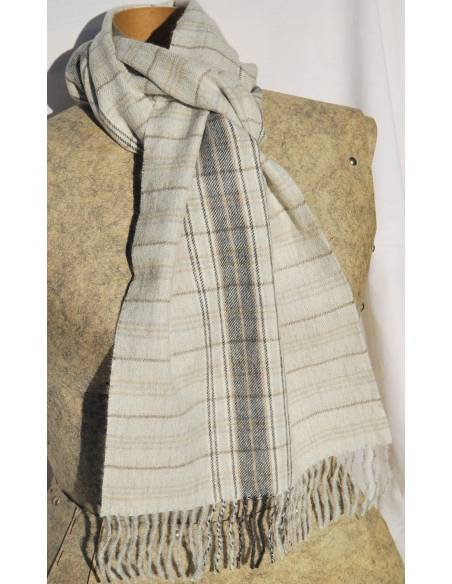Echarpes luxueuses en baby ALPAGA gris clair 012