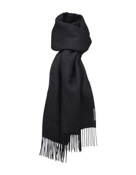 Bufandas de alpaca lana bebé negro