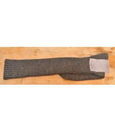 Chaussettes Femme hautes laine 95 % chaude gris