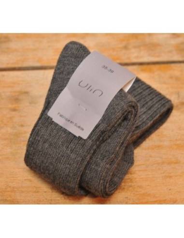 women's socks wool 90% knee high grey
