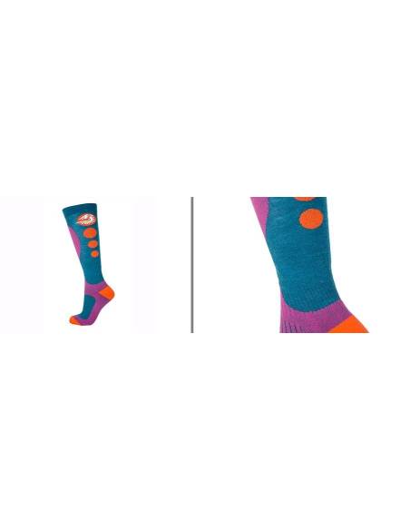 Chaussettes ski chaudes hautes en laine Compétition