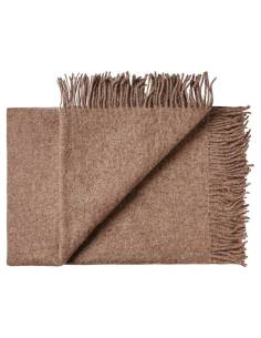 Plaid laine Alpaga et pure laine vierge beige