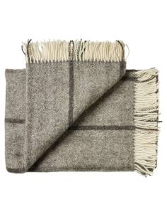 Gray throws scratched without colouring agents in pure wool  2
