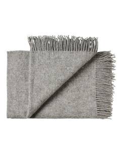 Plaids gris et écru en pure laine scandinave 