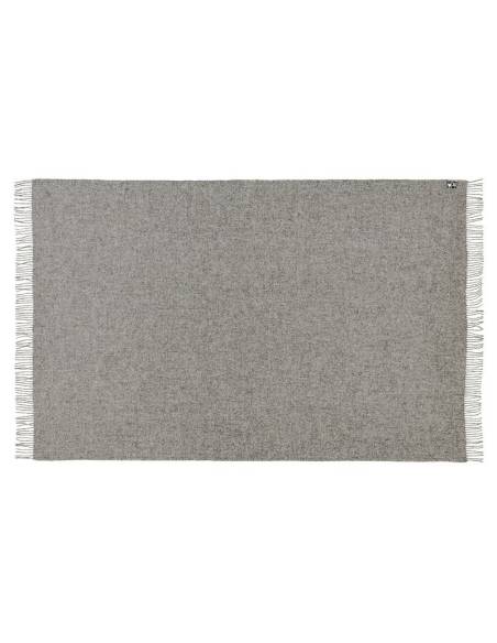 Plaids gris et écru en pure laine scandinave 