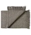 mantas gris antracita de pura lana virgen 140 x 240 cm