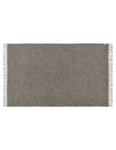 Plaids gris et écru en pure laine scandinave  2