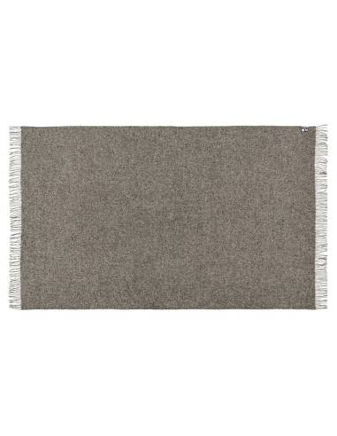 Plaids gris et écru en pure laine scandinave