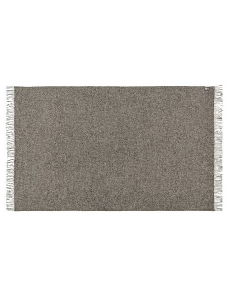 Plaid en pure laine vierge scandinave gris