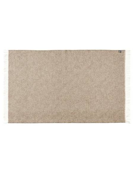 Plaids gris et écru en pure laine scandinave 