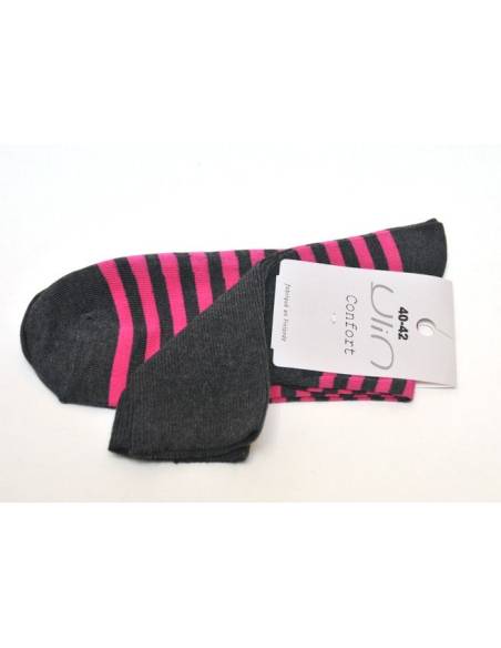Cotton striped socks non comprimantes range