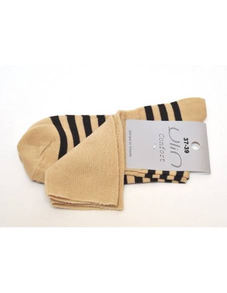 Cotton striped socks non comprimantes range