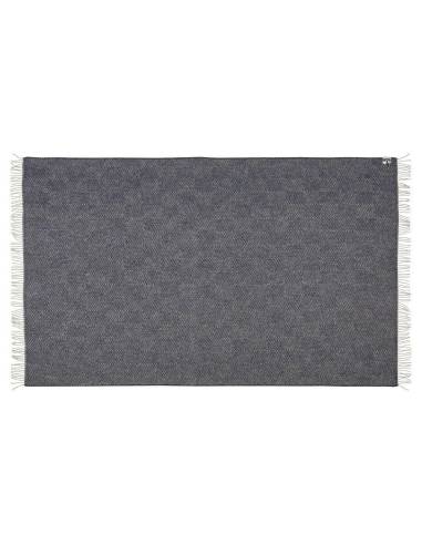 Plaids gris et écru en pure laine scandinave 