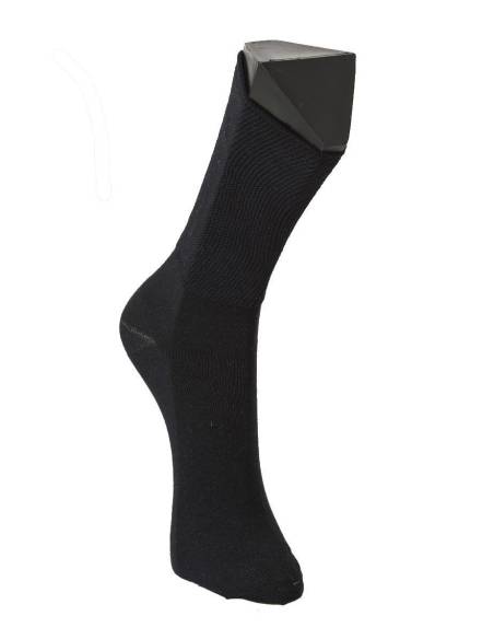 Chaussettes femme non comprimantes coton et X silver noir