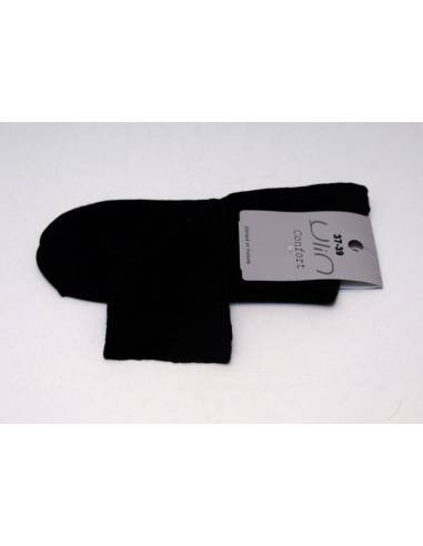 Chaussettes femme non comprimantes coton noir