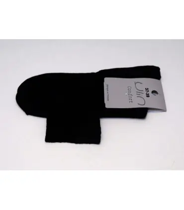 Chaussettes femme non comprimantes coton noir