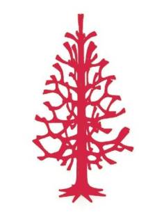 Arbre de décoration en bois de bouleau rouge LOVI