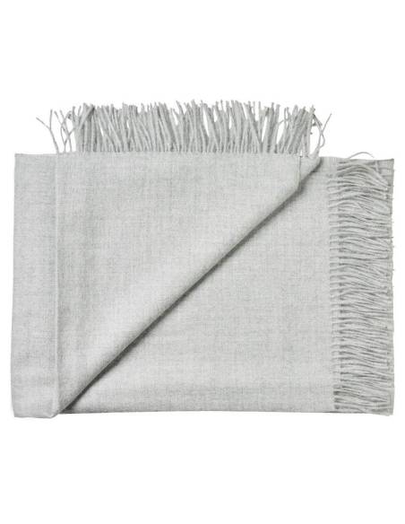 plaid baby alpaga gris clair 