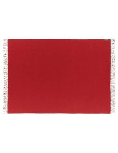 plaid baby alpaga rouge profond