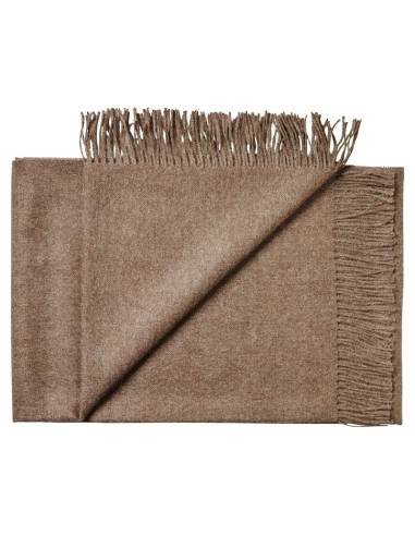 plaid baby alpaga marron glaçé