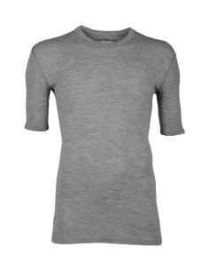 Grey men t-shirt pure Merino Wool