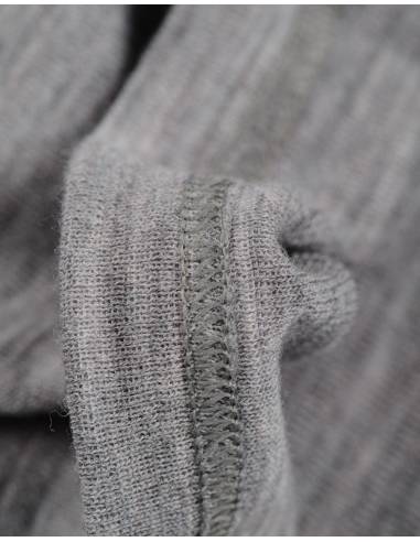 Grey men t-shirt pure Merino Wool