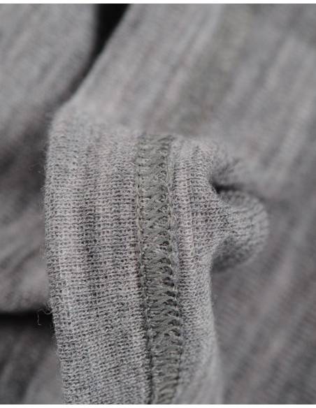 Tee shirt  gris homme pure laine mérinos