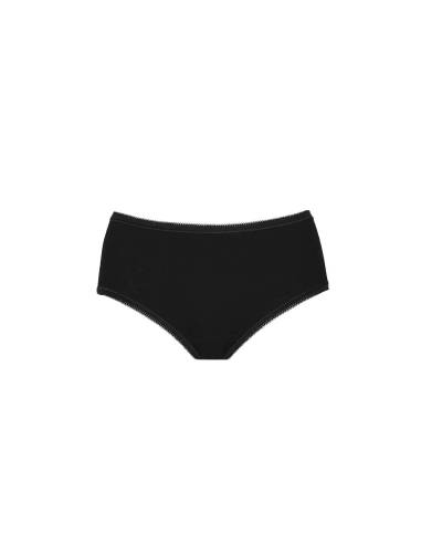 Culotte femme haute pure laine mérinos noir