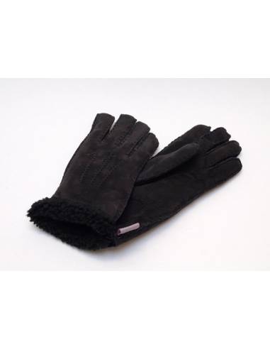 gants luxueux  peau agneau noir
