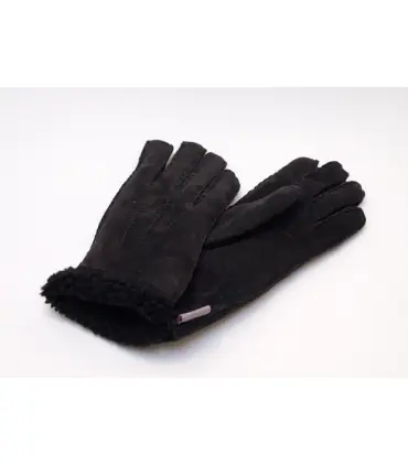 gants luxueux  peau agneau noir