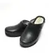 Swedish clogs man in leather and sole wood - Esprit Nordique
