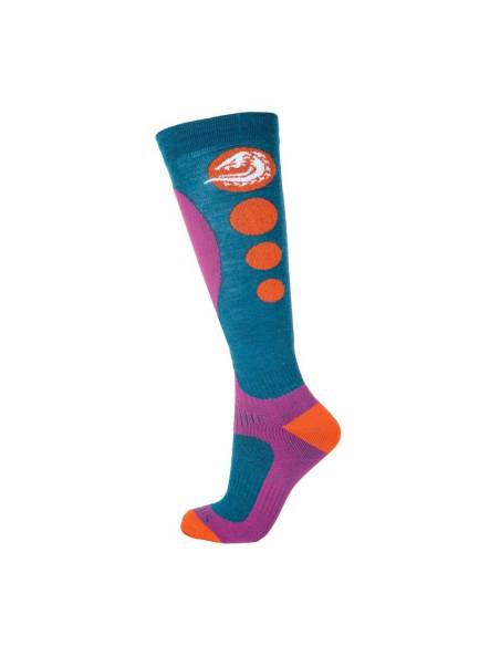 Chaussettes ski chaudes hautes en laine Compétition femme