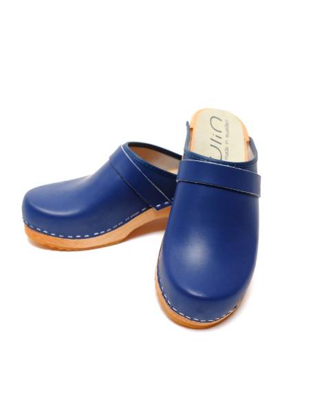 Schwedische clogs Holz und Leder für Herren