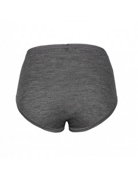 Culotte femme midi pure laine mérinos gris 