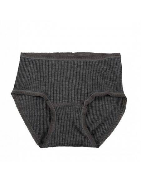 Culotte femme midi pure laine mérinos gris 