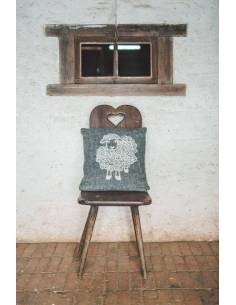 Nordic Cushion cover pure new wool sheep design
