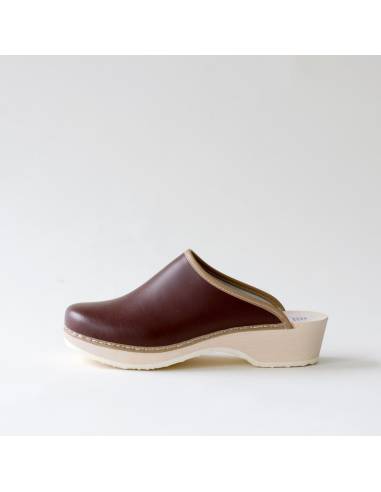 Sabots finlandais en bois et cuir homme choco