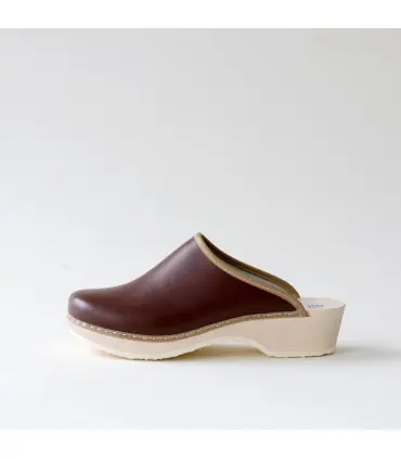 Finnische Clogs Talla Holz und Leder 